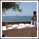 Marry in Tellaro with Fabrizio Viscardi Wedding Planner : View of aperitif corner in front of the Oratory